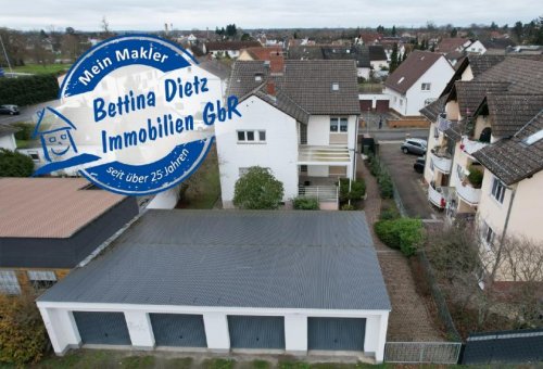Babenhausen Immobilienportal DIETZ: 6-Parteienhaus 4 Garagen! 2 von 6 Einheiten vermietet - Daher auch für Eigennutzer! Haus kaufen