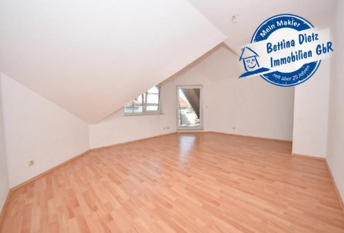Schaafheim Immobilie kostenlos inserieren DIETZ: Top geschnittene 3-Zimmer Dachgeschosswohnung mit Loggia, Stellplatz und Keller! Wohnung kaufen