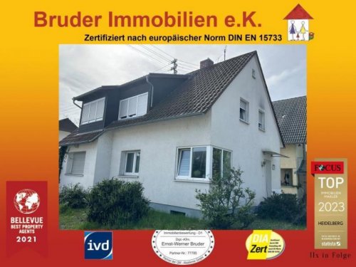 Walldorf (Rhein-Neckar-Kreis) Provisionsfreie Immobilien Walldorf: EFH in bester Lage am Schwimmbad, energetisch saniert, vermietet, keine Käufer-Prov. Haus kaufen