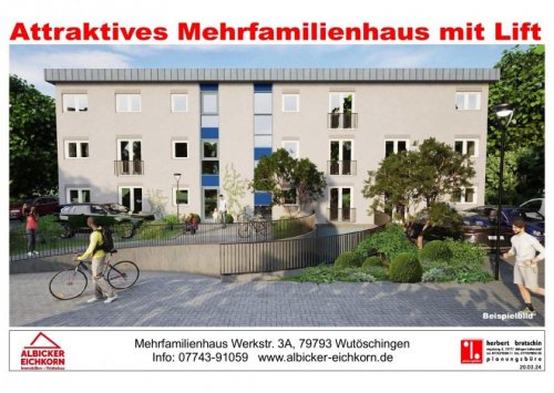 Wutöschingen 1-Zimmer Wohnung 2 Zi. EG mit Terrasse ca. 68 m² - Wohnung 2 - Werkstraße 3a, 79793 Wutöschingen - Neubau Wohnung kaufen