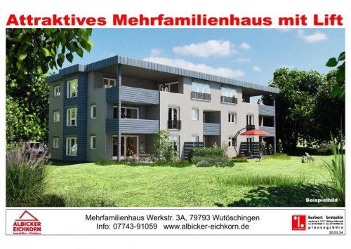 Wutöschingen Wohnungen 3 Zi. OG mit Balkon ca. 86 m² - Wohnung 6 - Werkstraße 3a, 79793 Wutöschingen - Neubau Wohnung kaufen
