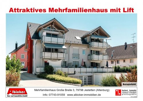 Jestetten Wohnungsanzeigen 3 Zi. + Galerie DG mit Balkon ca. 104 m² mit Lift, Klimafreundlicher Neubau- Jestetten Altenburg Wohnung kaufen