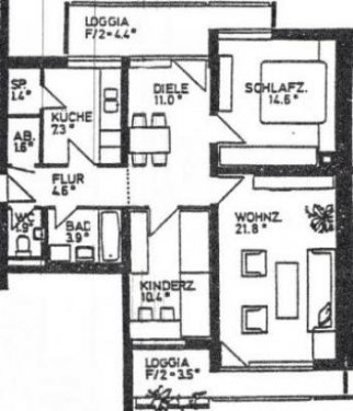 München Etagenwohnung Kapitalanlage: Gut vermiete ETW M-Perlach, 84 qm, Bj. 72, Garage Wohnung kaufen