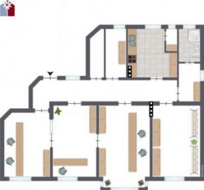 Augsburg Immobilie kostenlos inserieren 133 qm ETW als Wohnung oder Gewerbe im Jugendstilhaus. Zentrale Lage Augsburg Wohnung kaufen