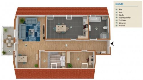 Suhl Immobilien Inserate Gestalten Sie Ihre Traumwohnung: Individuelle 3-Raum-Wohnung nach Ihren Wünschen Wohnung kaufen