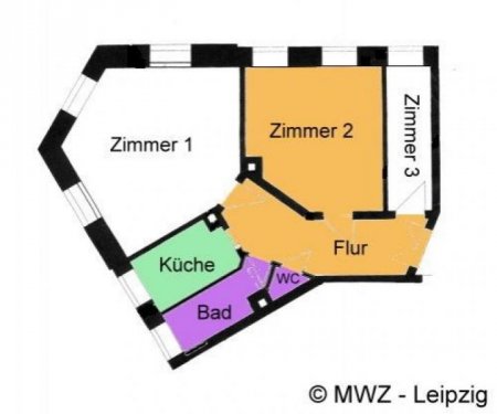 Leipzig Günstige Wohnungen Gäste-Zimmer in saniertem Altbau, verkehrsgünstige Lage, Bad mit Wanne, vollmöbliert Wohnung mieten