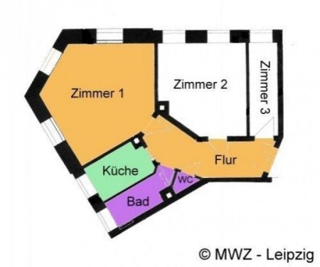 Leipzig Wohnungsanzeigen Gäste-Zimmer in saniertem Altbau, verkehrsgünstige Lage, Bad mit Wanne, vollmöbliert Wohnung mieten