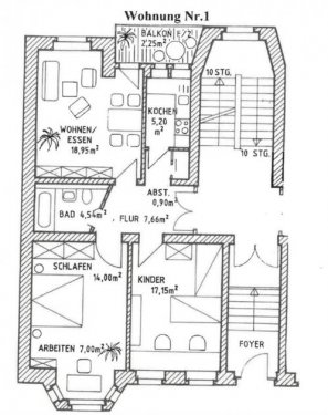 Chemnitz Immobilien *** Großzügige 3-Zimmer mit Wannenbad und Balkon in guter und ruhiger Lage! *** Wohnung mieten