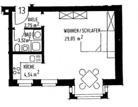 Chemnitz Immobilienportal Großzügige 1-Zimmer mit Dusche und Laminat in zentraler Lage! Wohnung mieten