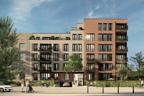 Berlin Neubau Wohnungen Erstbezug: 2-Zimmer-Neubau mit Balkon und Einbauküche auf der Halbinsel Stralau Wohnung mieten