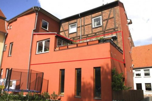 Barth Wohnung Altbau Wohnen wie ein König! Luxuswohnung mit Wintergarten, Terrasse direkt auf dem Markt in Barth! Wohnung mieten