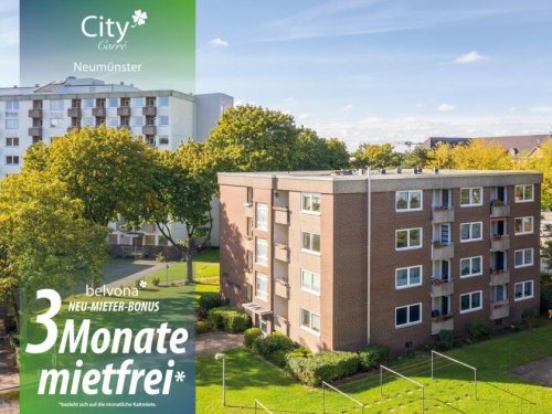 Neumünster 2-Zimmer Wohnung 3 Monate mietfrei: Frisch sanierte 2 Zimmer-Ahorn-Luxuswohnung im „City Carreé!“ Wohnung mieten