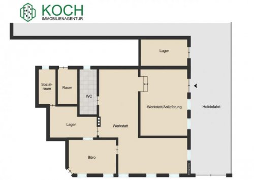 Bremerhaven Immobilien noch "frei" gestaltbare Gewerbefläche (Werkstatt/Büro/Lager) in zentraler Lage Gewerbe mieten