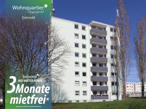 Detmold Nur bei belvona:3 Zi- Marmor-Luxuswohnung im Wohnquartier Poggenpohl!
Sie wohnen 3 Monate mietfrei! Wohnung mieten