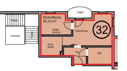 Burg Günstige Wohnungen Seniorenwohnanlage Burg – Gemütliche 2-Raumwohnung mit Loggia im Dachgeschoss na001 Wohnung mieten