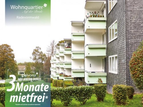 Radevormwald 3-Zimmer Wohnung 3 Monate mietfrei: Frisch sanierte 3 Zimmer-Marmor-Luxuswohnung im Wohnquartier Auf der Brede! Wohnung mieten