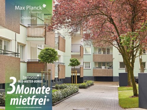 Duisburg Immobilien Frisch sanierte 3 Zimmer belvona Luxuswohnung in Marmor im Max Planck Quartier.
3 Monate mietfrei! Wohnung mieten