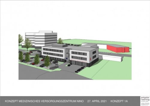 Nordhorn Gewerbe Immobilien Geplantes Ärztehaus-erstklassige Infrastruktur - für unabhängige medizinische Einrichtungen / Ärzte Gewerbe mieten