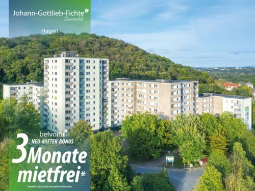 Hagen Etagenwohnung 3 Monate mietfrei: Frisch sanierte 3 Zimmer-Ahorn-Luxuswohnung im Johann-Gottlieb-Fichte-Ensemble! Wohnung mieten
