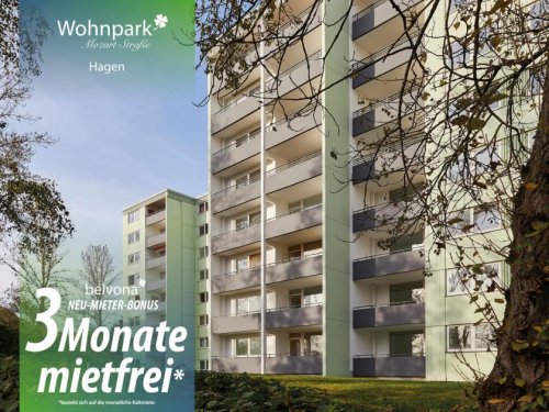 Hagen Mietwohnungen Frisch sanierte 3 Zimmer-Ahorn-Luxuswohnung im Wohnpark Mozartstraße!
3 Monate mietfrei! Wohnung mieten