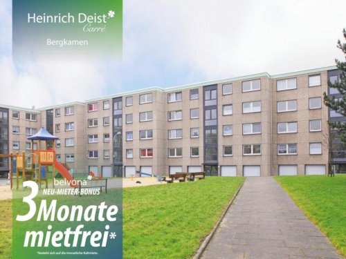 Bergkamen Immobilien belvona Heinrich Deist Carreé: 3 Zimmer belvona Luxuswohnung in Ahorn.
3 Monate mietfrei! Wohnung mieten