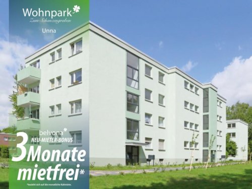 Unna Wohnungsanzeigen 3 Monate mietfrei: Frisch sanierte 3 Zimmer-Ahorn-Luxuswohnung im Wohnpark Zum Schanzengraben! Wohnung mieten