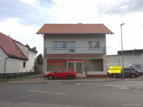 Büdingen Gewerbe Immobilien Große Gewerbefläche an der Hauptstraße mit Schaufenster und Ausstellungsfläche zu vermieten Gewerbe mieten