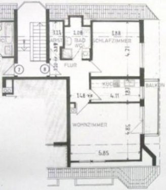 München Mietwohnungen 2 Zi-DG Whg. K/D/B/Balk+35qm offener Bereich - 86qm in Mü Solln Wohnung mieten