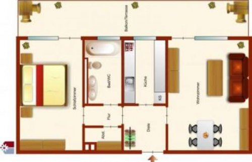 München Immobilienportal Bogenhausen am Herzogpark!! 2-Zi.-EG-Wohnung, 73 qm, großer Balkon Wohnung mieten