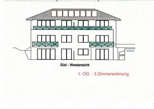 Traunstein Etagenwohnung #ERSTBEZUG# tolle 3-Zi-wohnung mit EINBAUKÜCHE in Traunstein Wohnung mieten