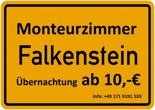 Falkenstein (Landkreis Cham) Günstige Wohnungen Monteurwohnung, Monteurzimmer, Kurzzeitmiete, FeWo, do.is.schee Wohnung mieten