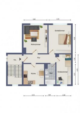 Zella-Mehlis Immobilien Altersgerechte 3-Raum-Wohnung! Wohnung mieten