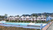 San Juan de los Terreros Erdgeschoss-Wohnungen mit 3 Schlafzimmern, 2 Bädern, Tiefgaragenstellplatz und Gemeinschaftspool in erster Linie am Strand