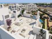 Los Alcázares Penthouse-Wohnungen mit 2 Schlafzimmern, 2 Bädern, Dachterrasse, Fußbodenheizung in Bädern und Gemeinschaftspool in sehr