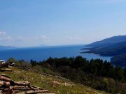 Gornji Rabac Traumhaftes Baugrundstück mit unverbaubarem Meer- und Bergblick in Istrien Grundstück kaufen