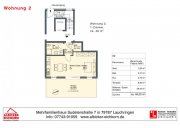 Lauchringen 1 Zi. EG mit Terrasse ca. 48 m² - Wohnung 2 - Sudetenstr. 7, 79787 Lauchringen - Neubau Wohnung kaufen