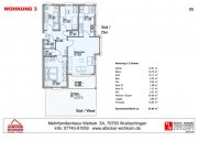 Wutöschingen 3 Zi. EG mit Terrasse ca. 97 m² - Wohnung 3 - Werkstraße 3a, 79793 Wutöschingen - Neubau Wohnung kaufen