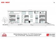 Wutöschingen 4 Zi. DG mit Dachterrasse ca. 126 m² - Wohnung 7 - Werkstraße 3a, 79793 Wutöschingen - Neubau Wohnung kaufen