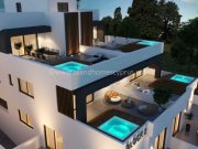 Deryneia 2 Bedroom, 2 bathroom, penthouse NEW BUILD apartment, with large terrace in traditional village location of Deryneia - beaut