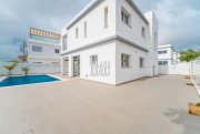 Kapparis 4 bedroom, 2 bathroom detached NEW BUILD villa on a 331m2 corner plot, with swimming pool and located just 200m from the sea in