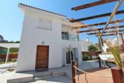 Protaras Sublime 3 bedroom, 2 bathroom detached villa with TITLE DEEDS, sea views and HEATED SWIMMING POOL and SAUNA in exclusive area of