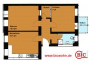 Dresden Balkon + Wohnküche + Laminat, 2-Raum-Wohnung Dresden-Neustadt Wohnung mieten