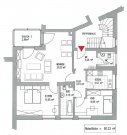 Leipzig WAHREN + 3 RAUM WOHNUNG + BALKON + EINBAUKÜCHE + GÄSTE WC Wohnung mieten