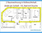 Köthen (Anhalt) 2 ZKB Wohnung im Stadtzentrum am Schloß von Köthen ! Wohnung mieten