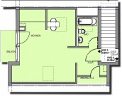 Glauchau Helles DG-Apartement mit EBK und Balkon, in ruhiger Wohnlage 200m zur Berufsakademie, teilmöbliert Wohnung mieten