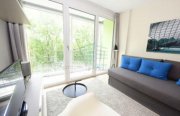 München Ruhiges und helles top möbliertes 1-Zimmer Serviced-Apartment in West Schwabing mit Balkon, TG und Concierge Wohnung mieten